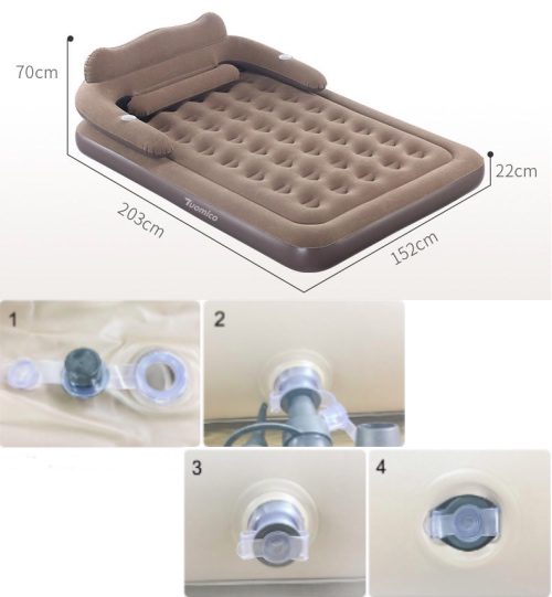 Inflating Air Cushion Bed Durable Double Size L Global Store