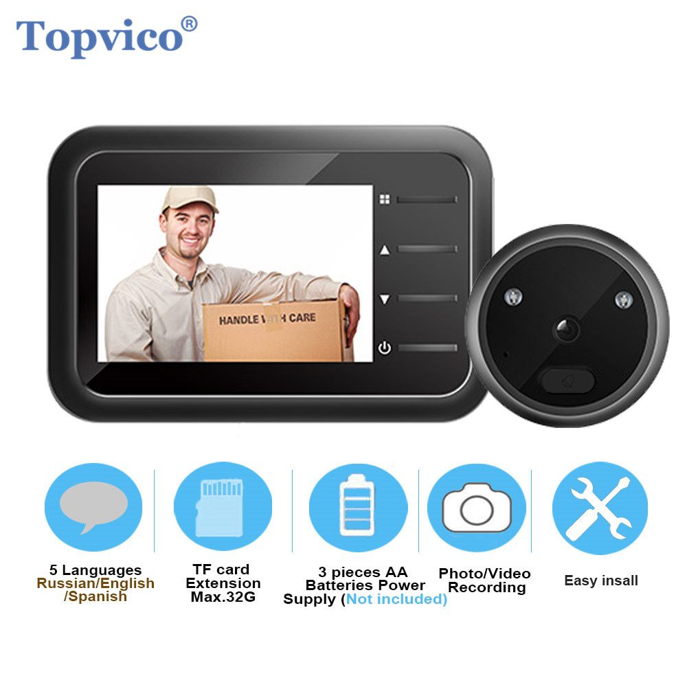 Peephole Doorbell Camera Videoeye Auto Record Electronic Ring Digital